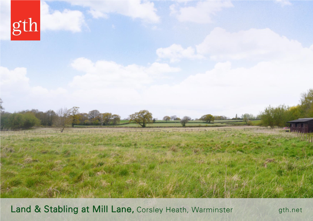 Land & Stabling at Mill Lane