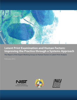 Latent Print Examination and Human Factors