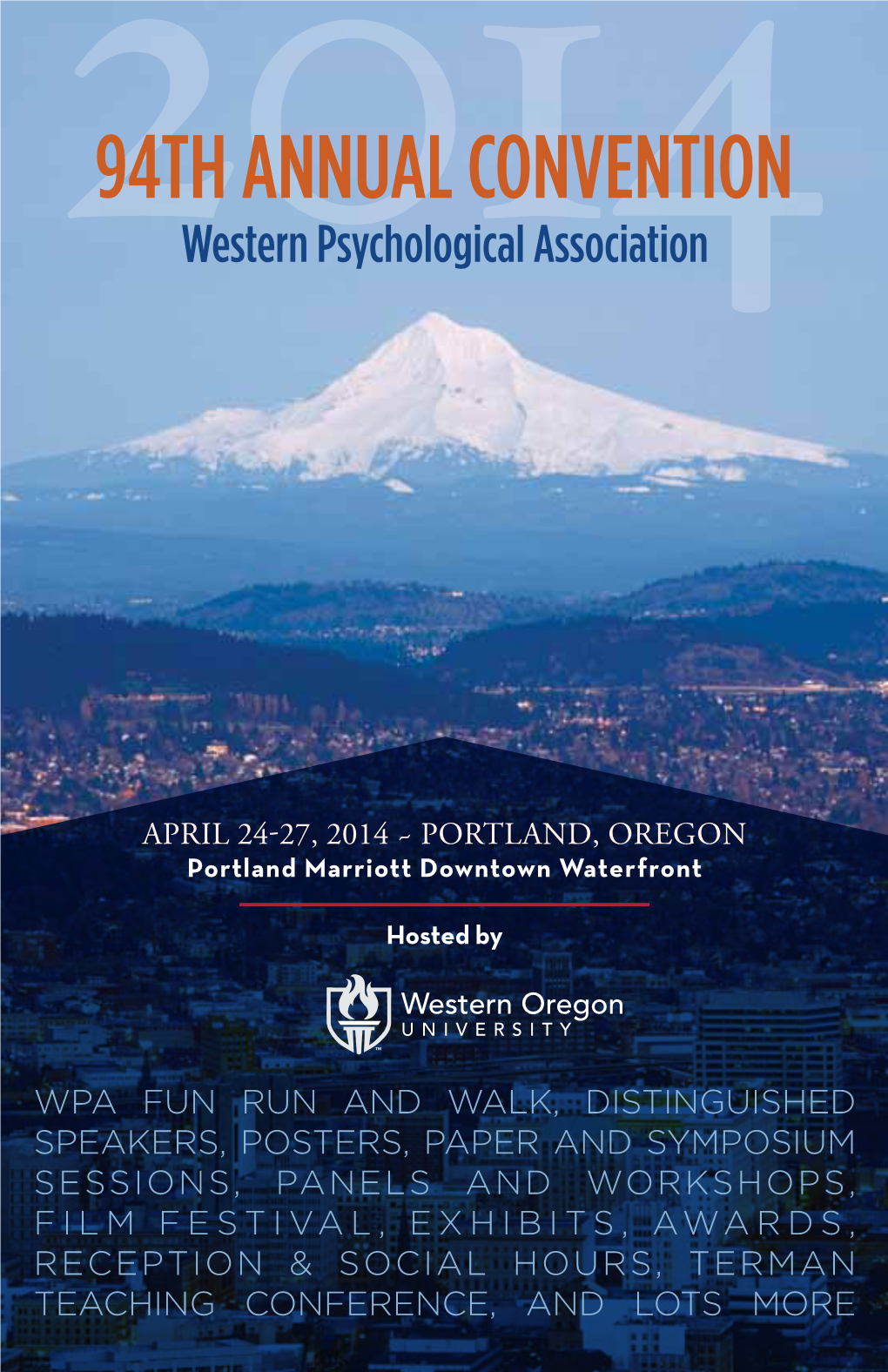 94Th Annual Convention 2014Western Psychological Association