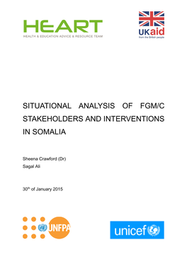 Situational Analysis of Fgm/C Stakeholders and Interventions in Somalia
