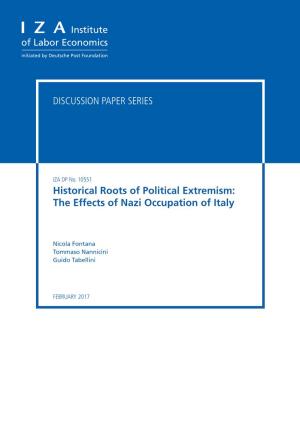 Historical Roots of Political Extremism: the Effects of Nazi Occupation of Italy
