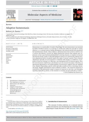 Adaptive Homeostasis 4 5 Q1 Kelvin J.A