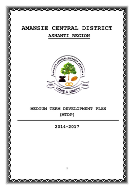 Amansie Central District Ashanti Region