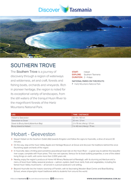 SOUTHERN TROVE Hobart