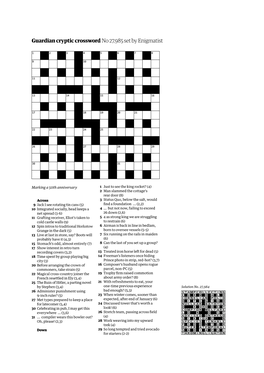 Guardian Cryptic Crossword No 27,985 Set by Enigmatist