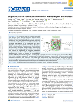 Enzymatic Pyran Formation Involved in Xiamenmycin Biosynthesis