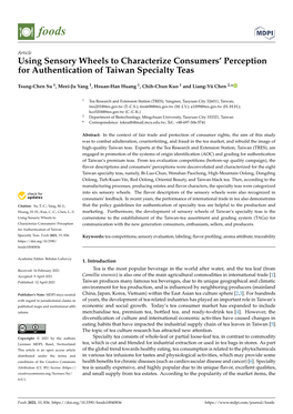 Using Sensory Wheels to Characterize Consumers' Perception for Authentication of Taiwan Specialty Teas