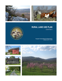 Rural Land Use Plan Chapter 8