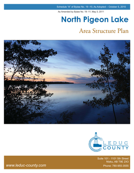 North Pigeon Lake Area Structure Plan