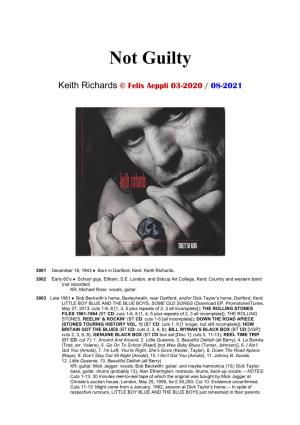 Keith Richards © Felix Aeppli 03-2020 / 08-2021
