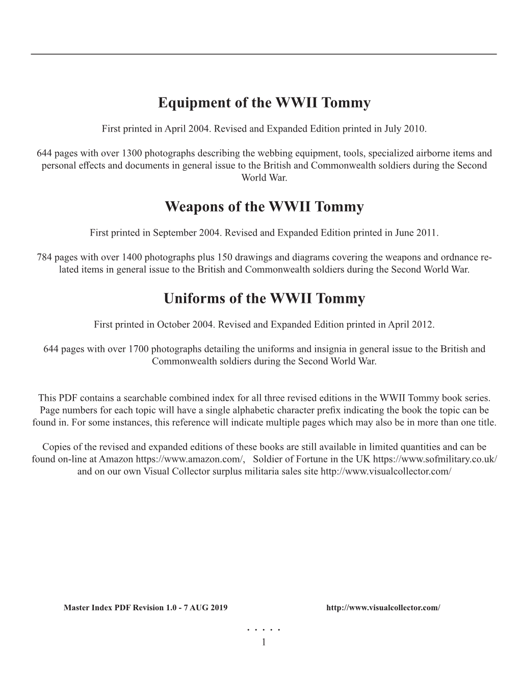 Equipment of the WWII Tommy