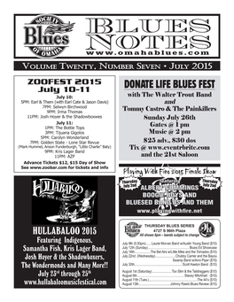 Blues Notes July 2015