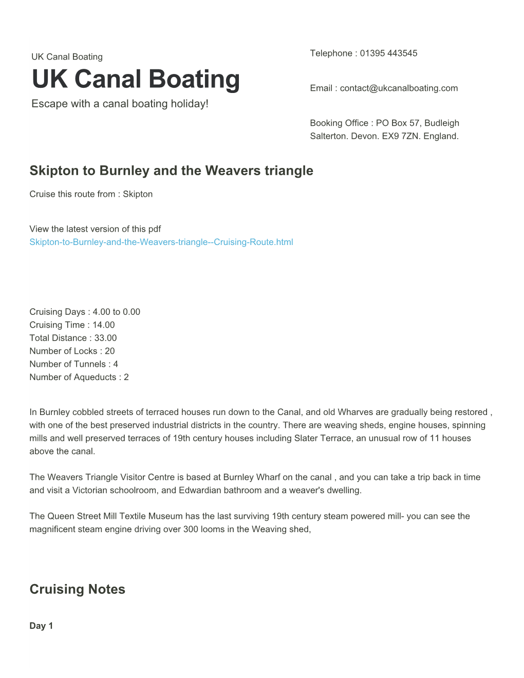 Skipton to Burnley and the Weavers Triangle | UK Canal Boating