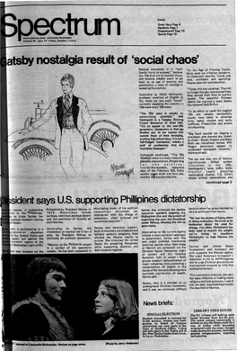 Atsby Nostalgia Result of 'Social Chaos'