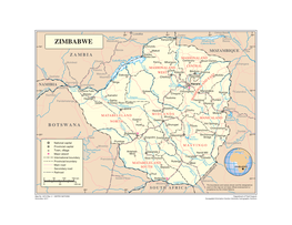 Map of Zimbabwe