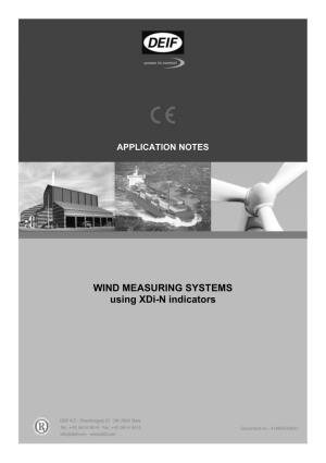WIND MEASURING SYSTEMS Using Xdi-N Indicators