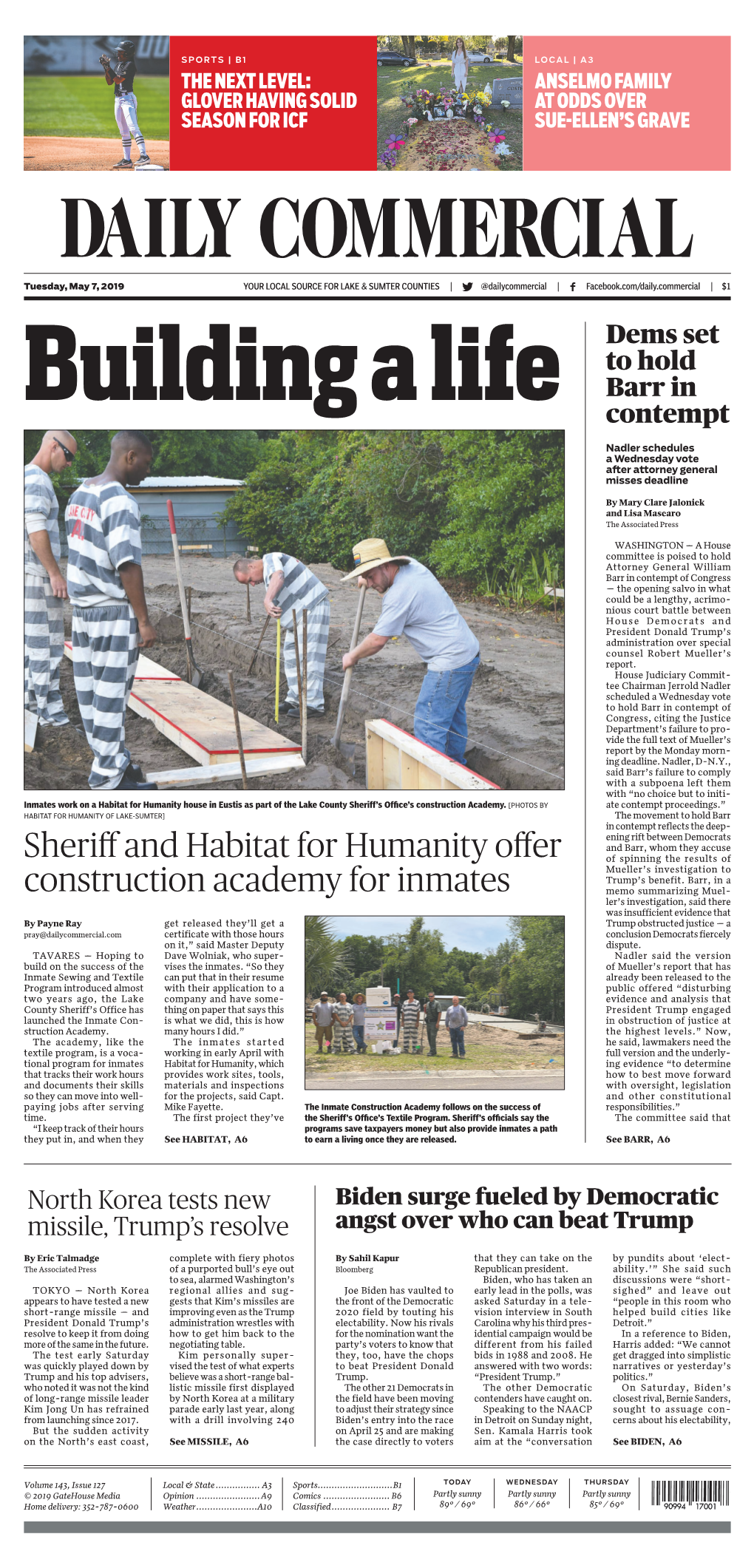 Sheriff and Habitat for Humanity Offer Construction Academy for Inmates