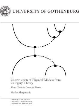Construction of Physical Models from Category Theory Master Thesis in Theoretical Physics