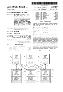 United States Patent (19) 11 Patent Number: 6,009,247 Canora Et Al