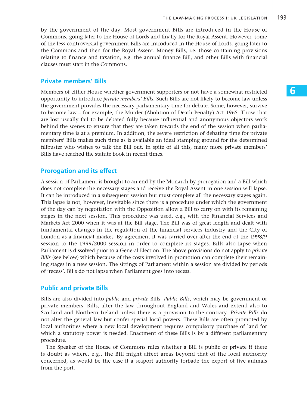 Private Members' Bills Prorogation and Its Effect Public and Private