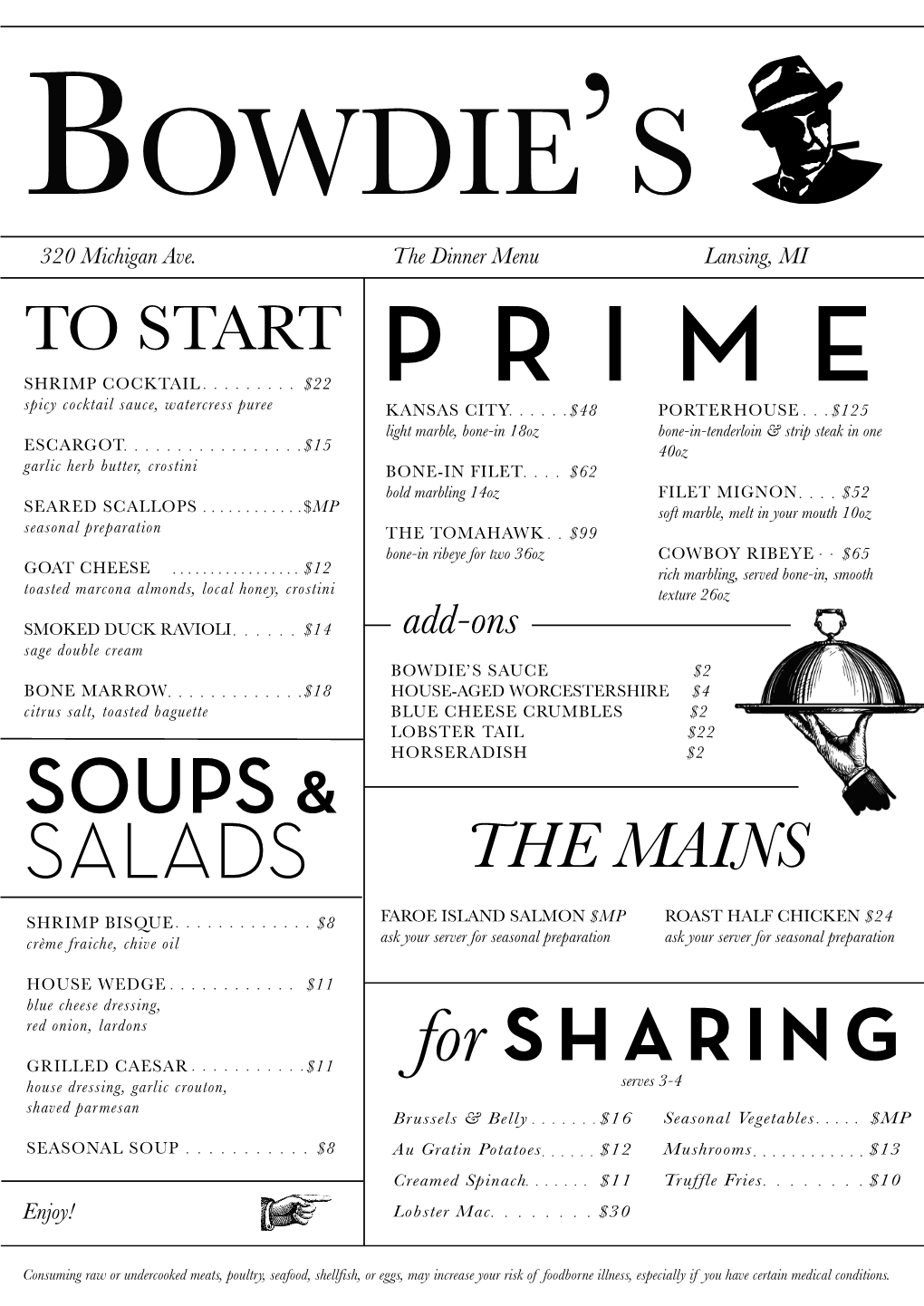 Open Lansing Menu