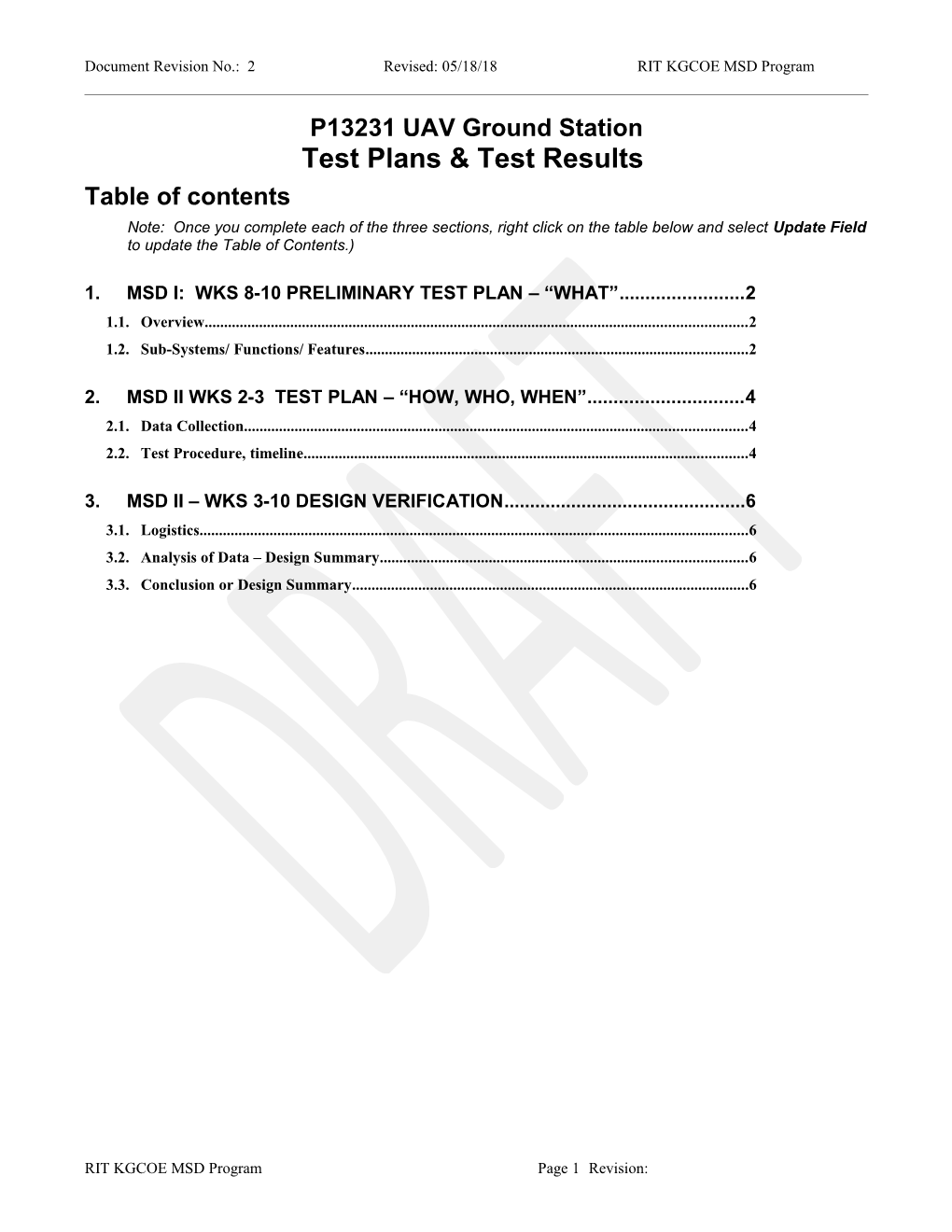 Test Plan Template