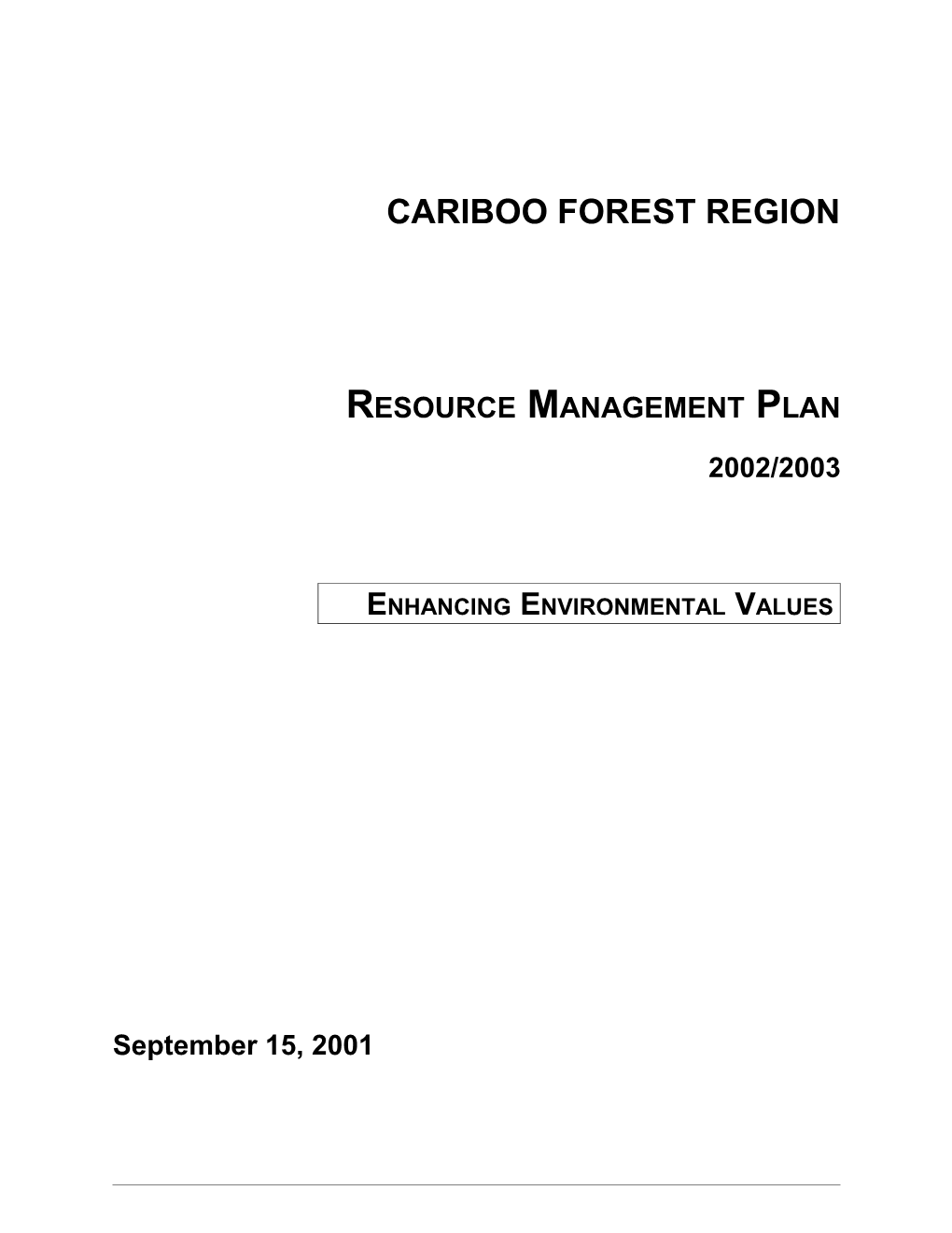 Cariboo Forest Region