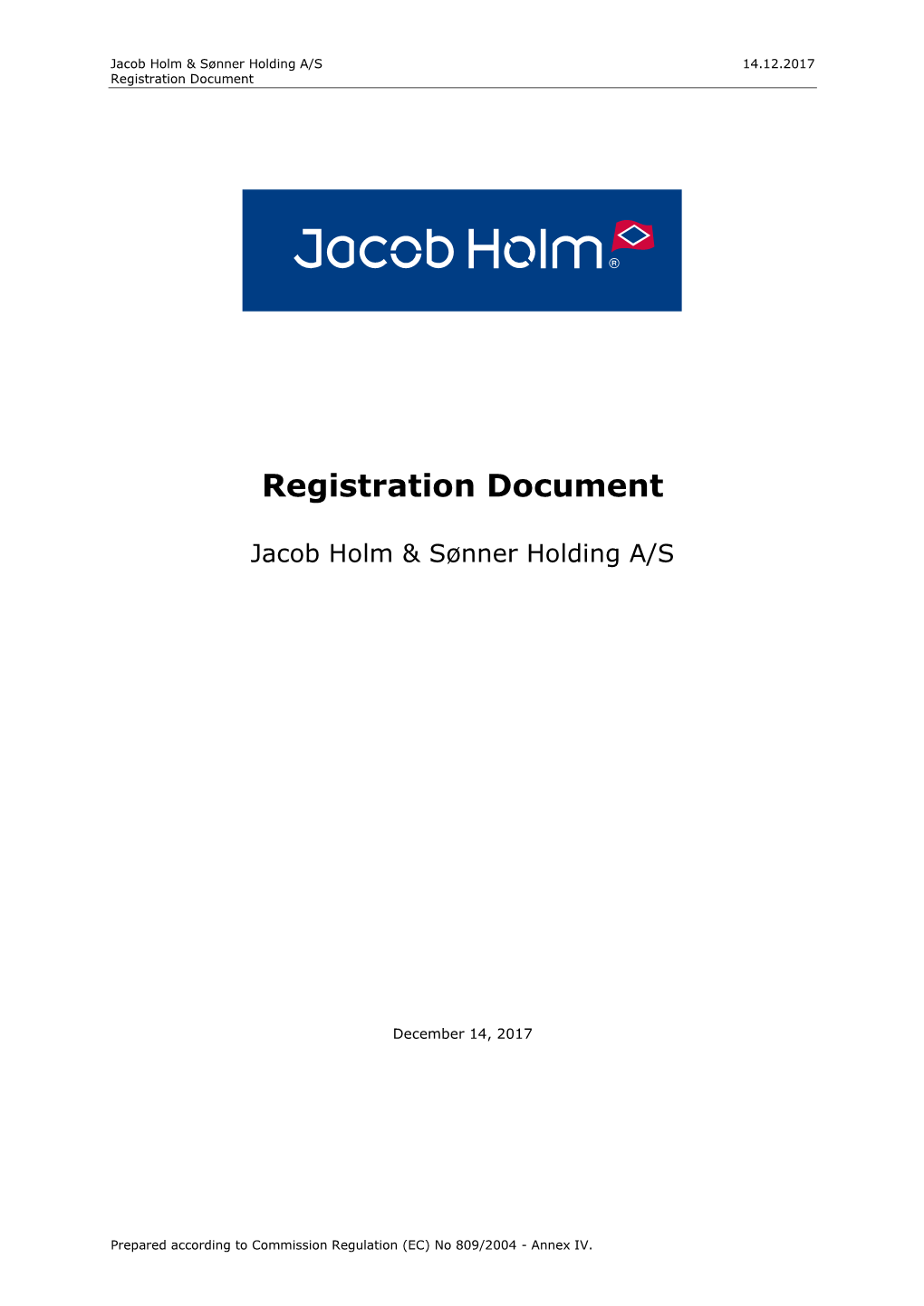 Registration Document