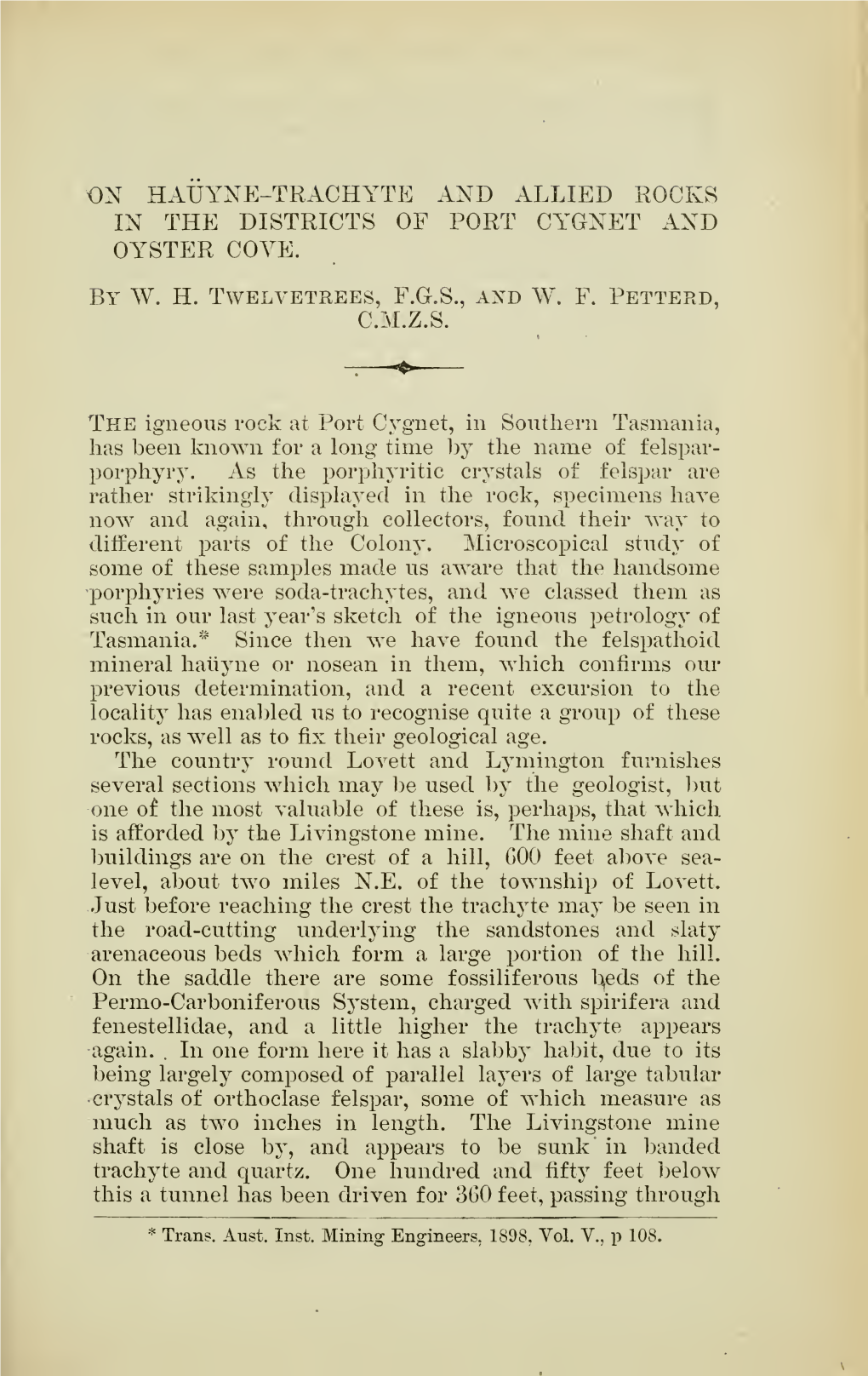 Papers and Proceedings of the Royal Society of Tasmania