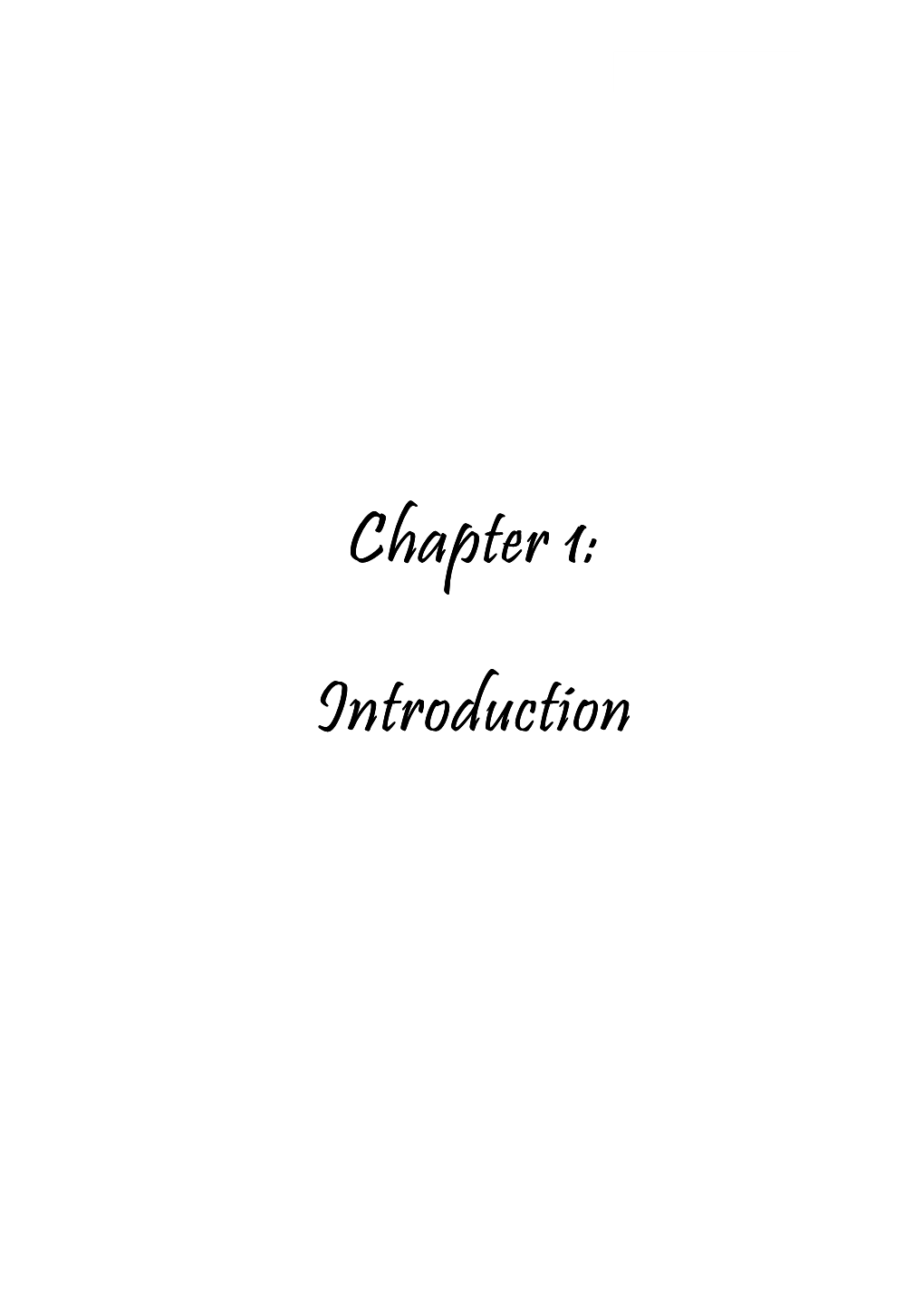 Chapter 1: Chapter 1: Introduction Introduction