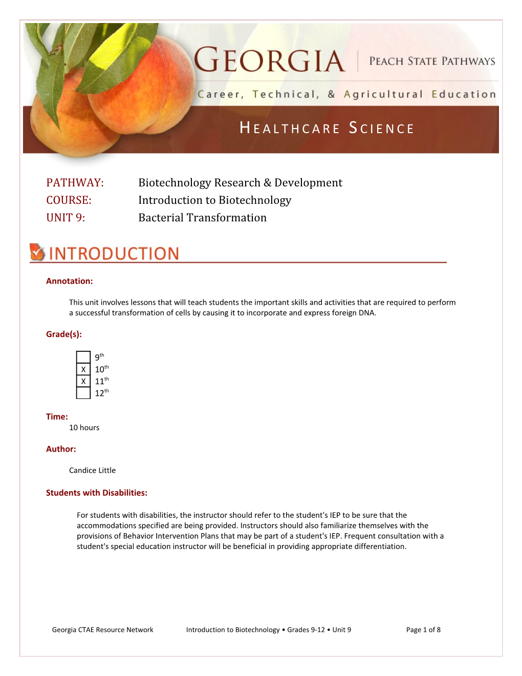 PATHWAY: Biotechnology Research & Development s1