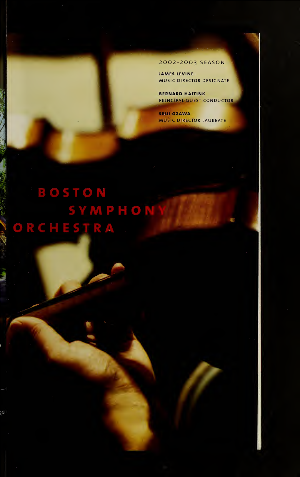 Boston Symphony Orchestra Concert Programs, Season 122, 2002-2003