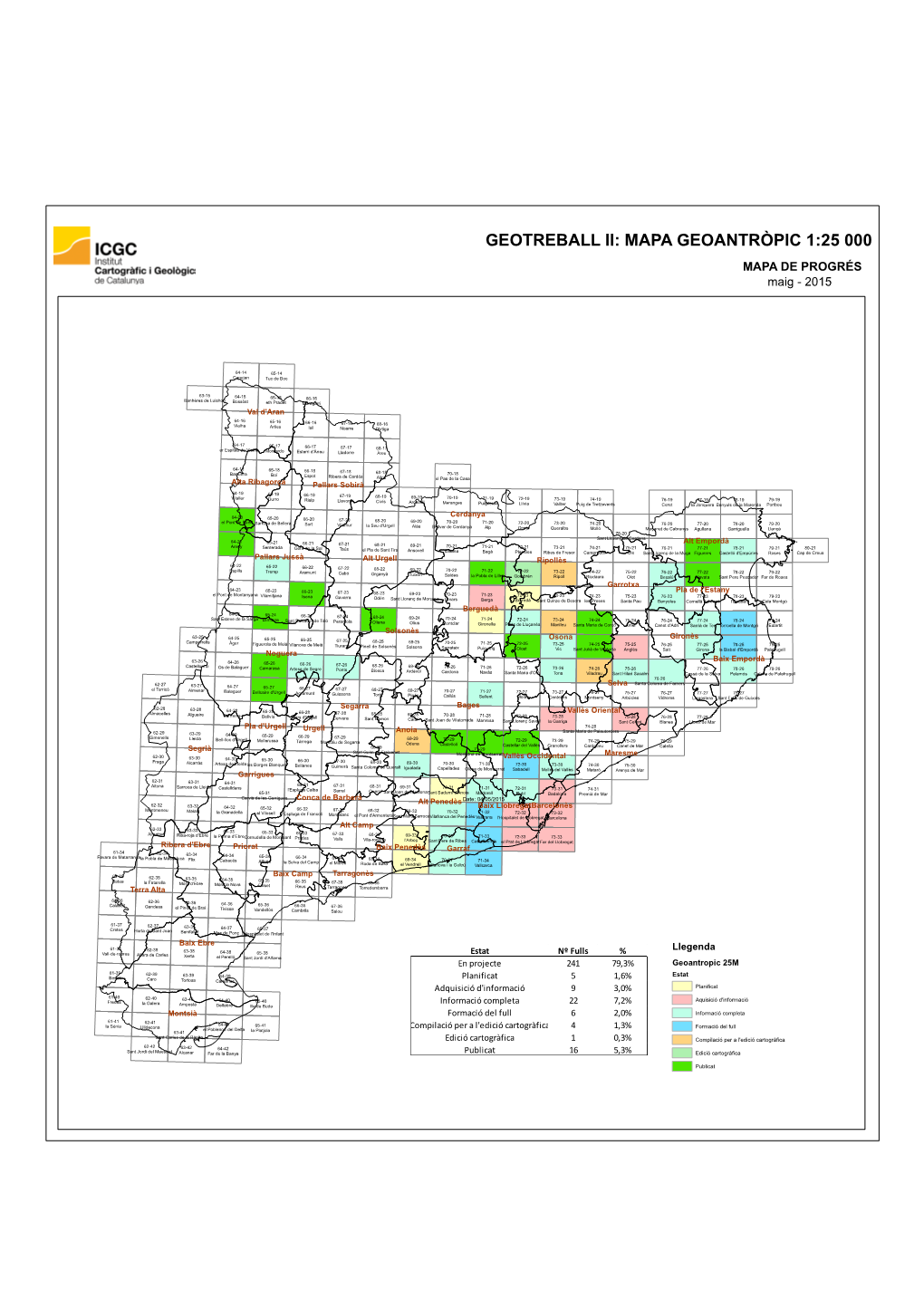 Geotreball II. Mapa Geològic Dels Processos Actius I Recents I De L'activitat Antròpica 1:25