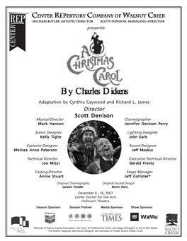 By Charles Dickens Adaptation by Cynthia Caywood and Richard L