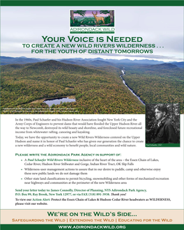Your Voice Is Needed to CREATE a NEW WILD RIVERS WILDERNESS