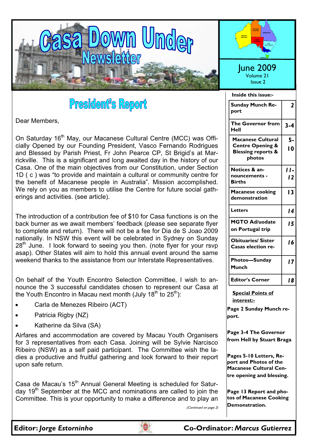 June 2009 Volume 21 Issue 2