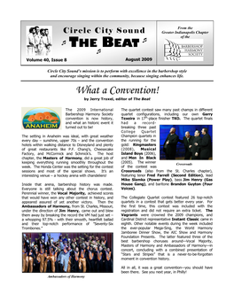 What a Convention! by Jerry Troxel, Editor of the Beat