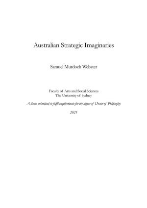 Australian Strategic Imaginaries