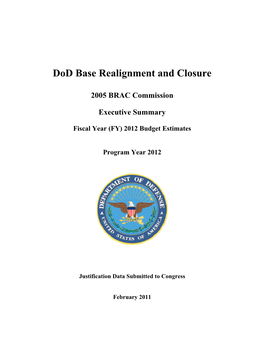 Dod Base Realignment and Closure