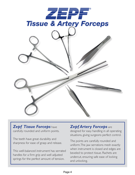 Tissue & Artery Forceps