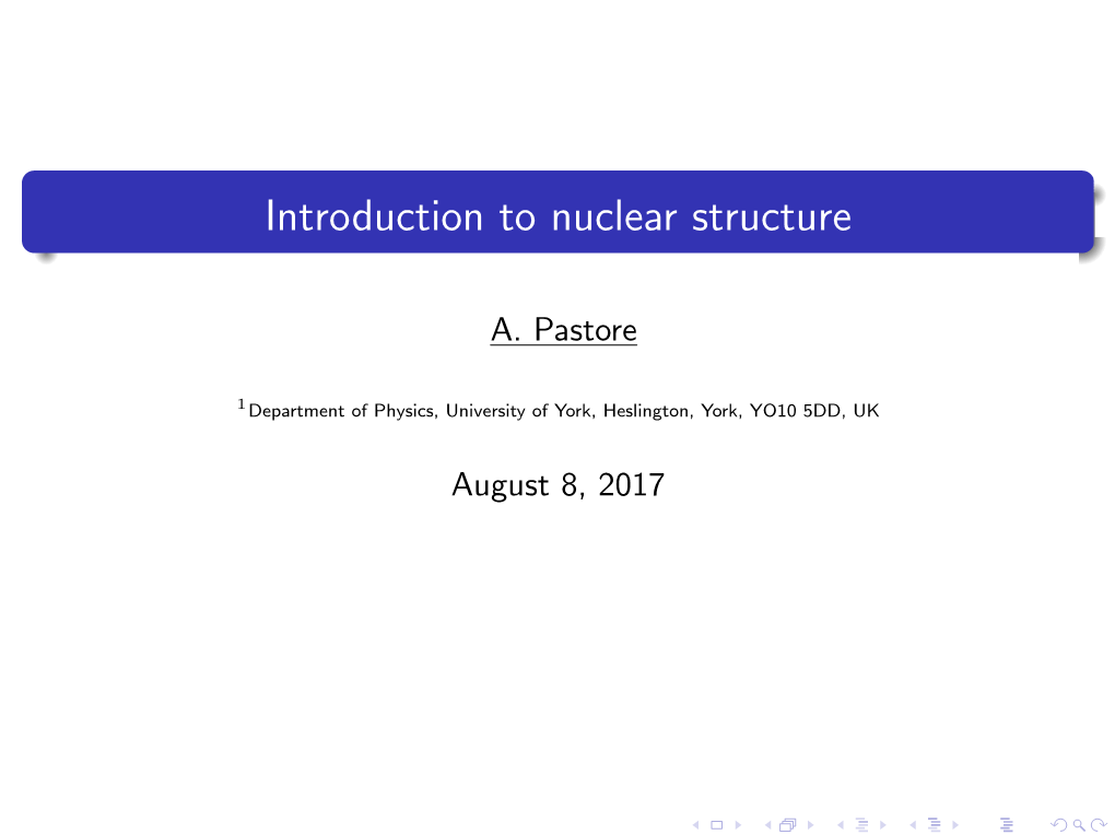 Nuclear Structure Theory