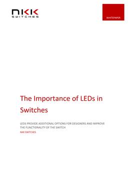 The Importance of Leds in Switches