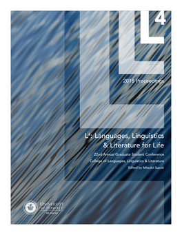 2018 Proceedings-LLL Grad Student Conf 2018.Pdf