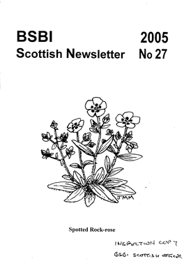 BSBI 2005 Scottish Newsletter No 27