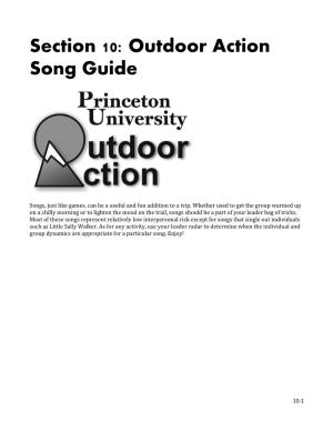 Section 10: Outdoor Action Song Guide