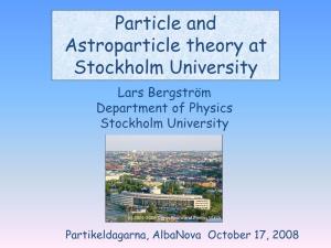 Particle Physics Phenomenology And/Or Cosmology