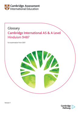 Glossary Cambridge International AS & a Level Hinduism 9487