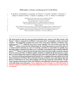 Multi-Phase Volcanic Resurfacing at Io's Loki Patera