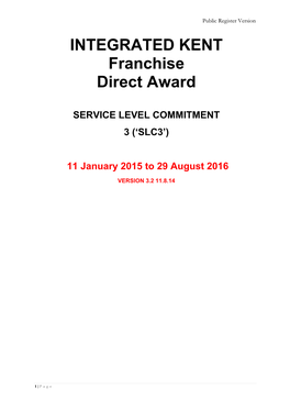 LSER Service Level Commitment 3