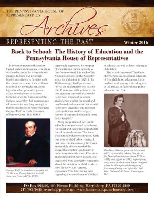 The History of Education and the Pennsylvania House Of